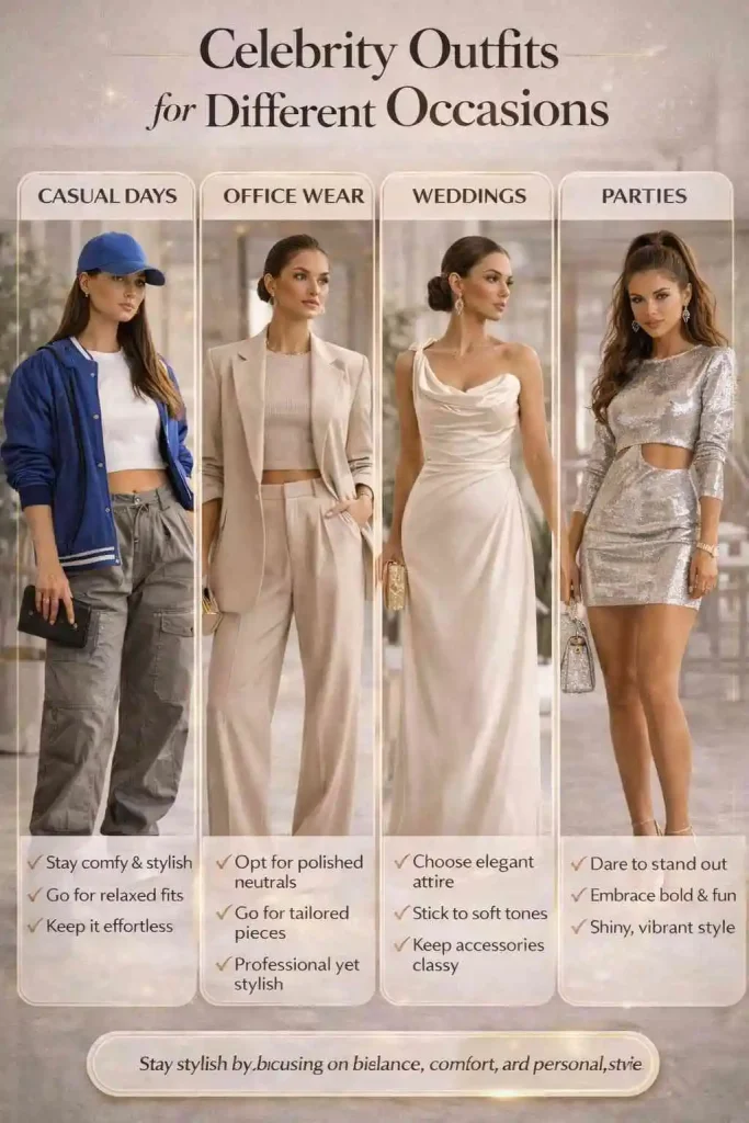 Celebrity Outfits for Different Occasions