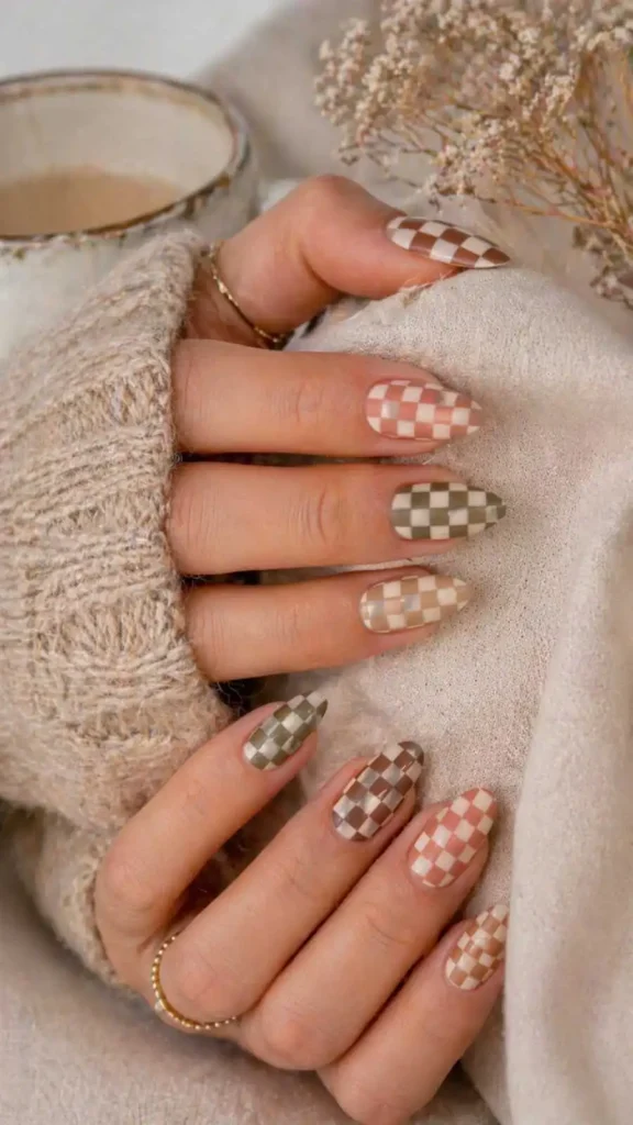 Checkerboard Nails