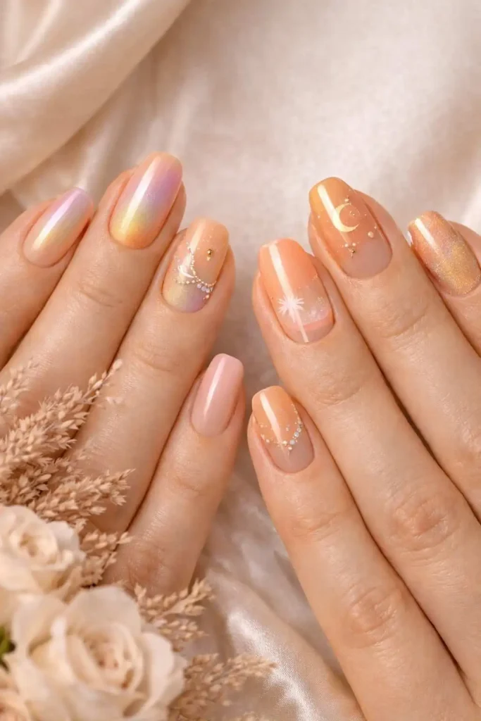 Chrome Sunset Nails
