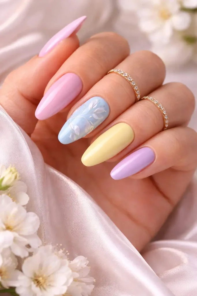 Colorful Mix & Match Nails