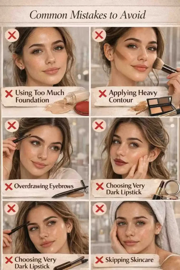 Common makeup mistakes to avoid