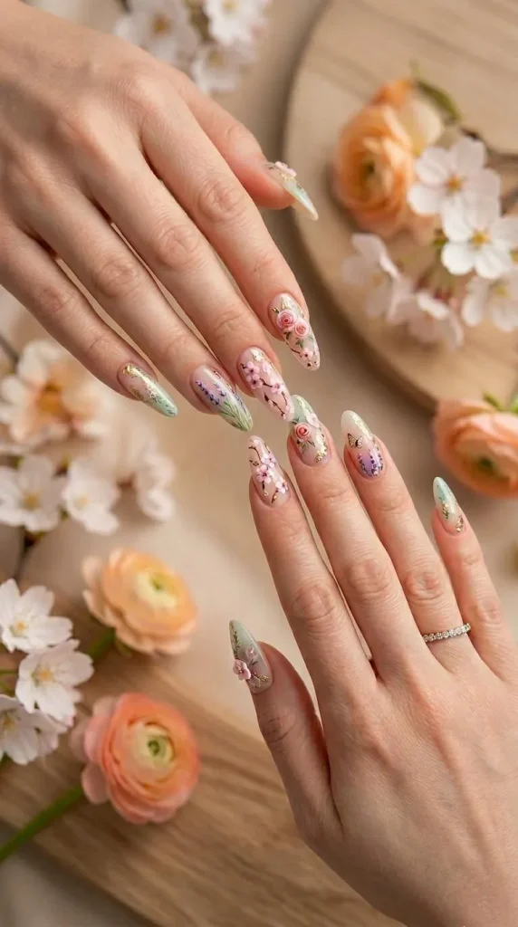 Floral Nail Art
