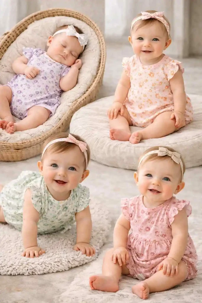 Floral Print Onesie for Spring Vibes