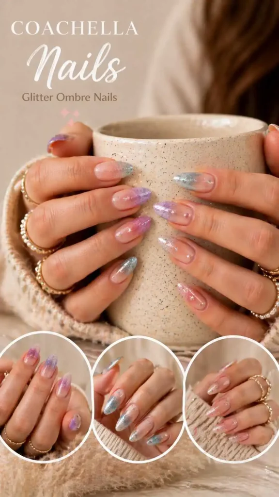 Glitter Ombre Nails