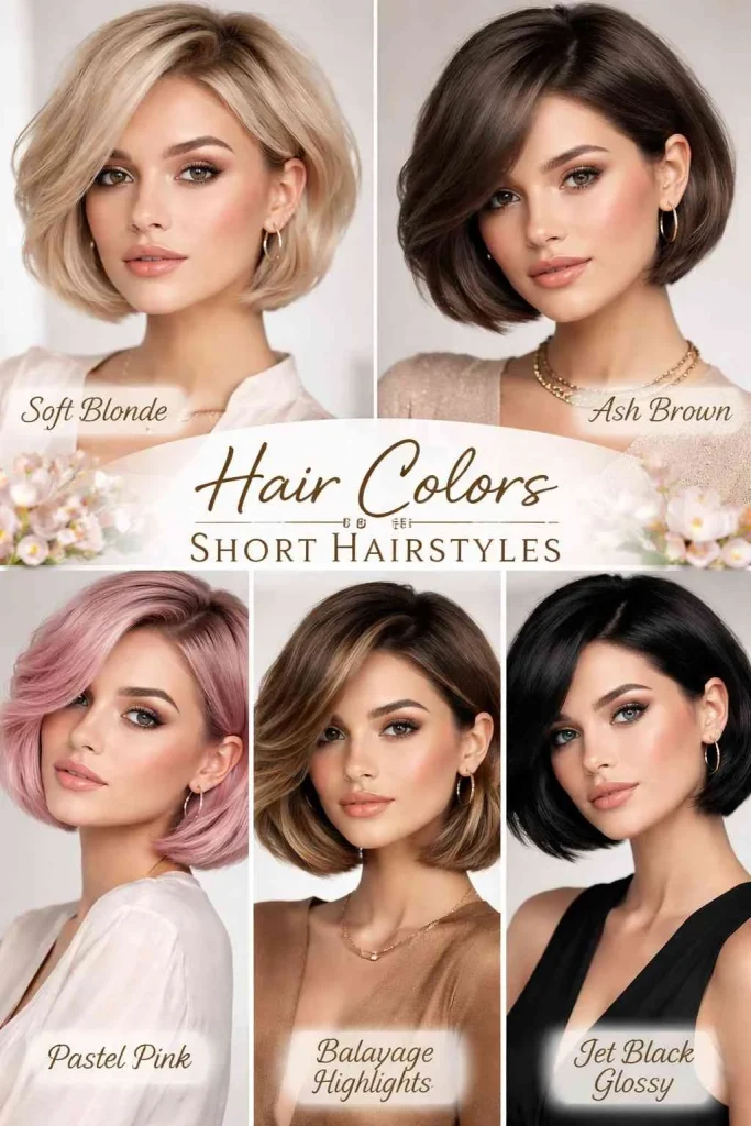 Hair Colors for Short Hairstyles
