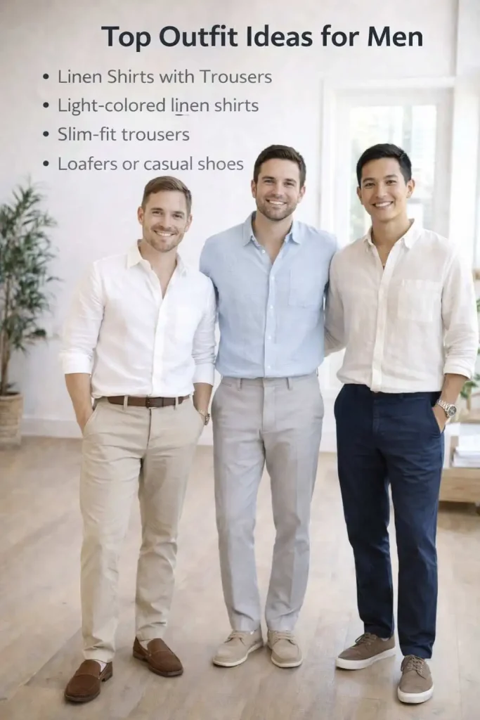 Linen Shirts with Trousers