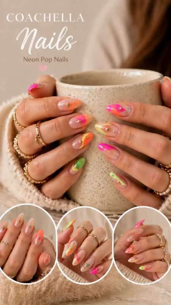 Neon Pop Nails