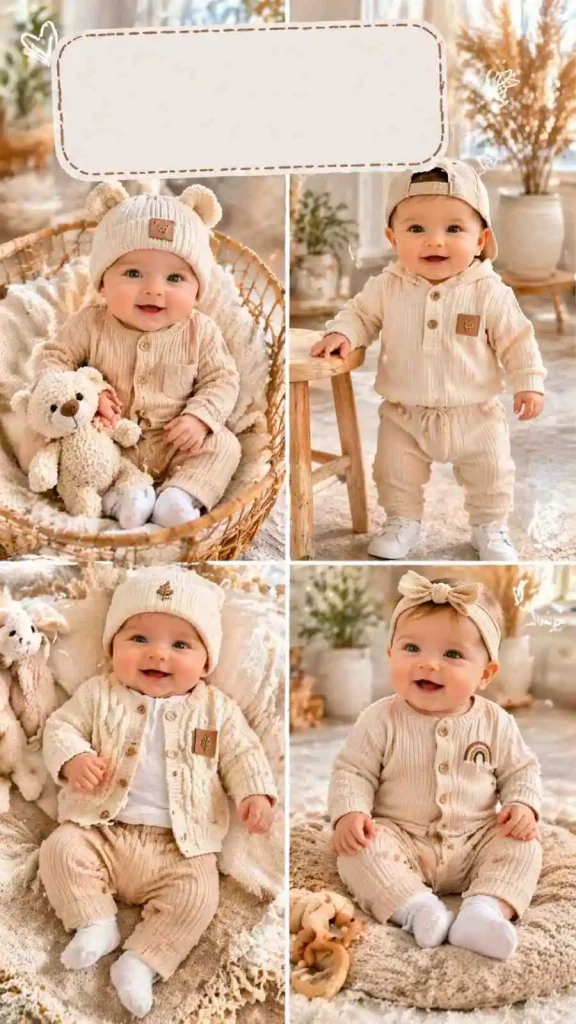 Neutral Beige Knit Set 2