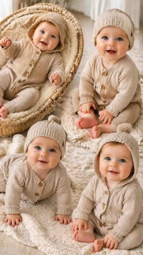 Neutral Beige Knit Set