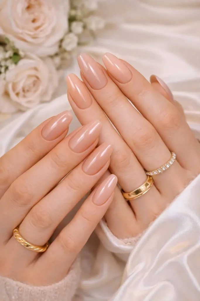 Nude Gloss Minimal Nails
