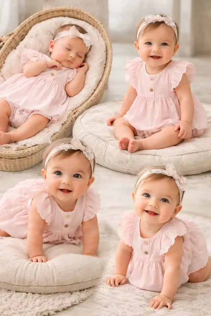 Pastel Pink Dress with Bloomers