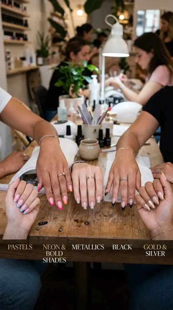 Popular Colors for French Tip Nails