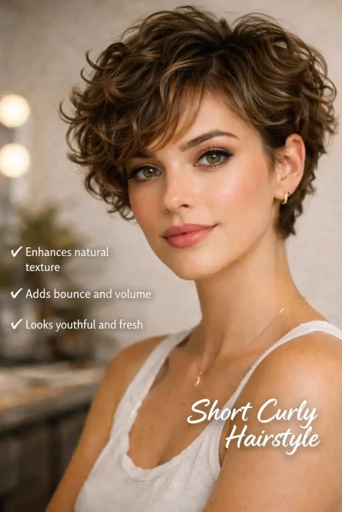 Short Curly Hairstyle
