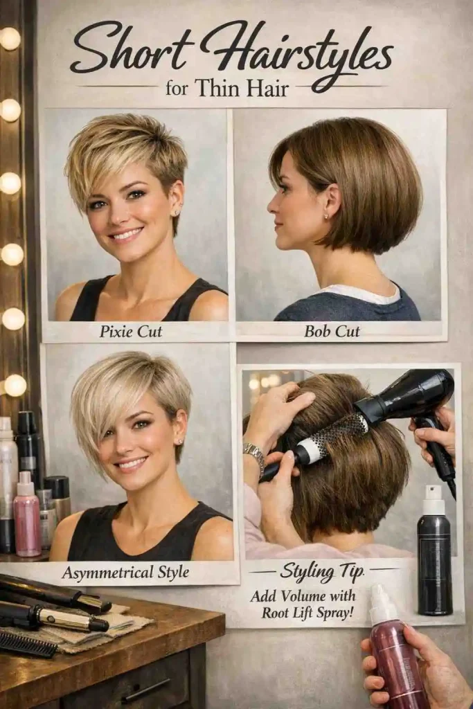 Short Hairstyles for Thin Hair